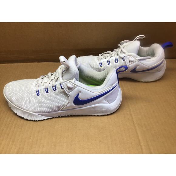 Nike Zoom HyperAce 2 Volleyball Sneakers White & Blue Women's Size 10 - Picture 5 of 9